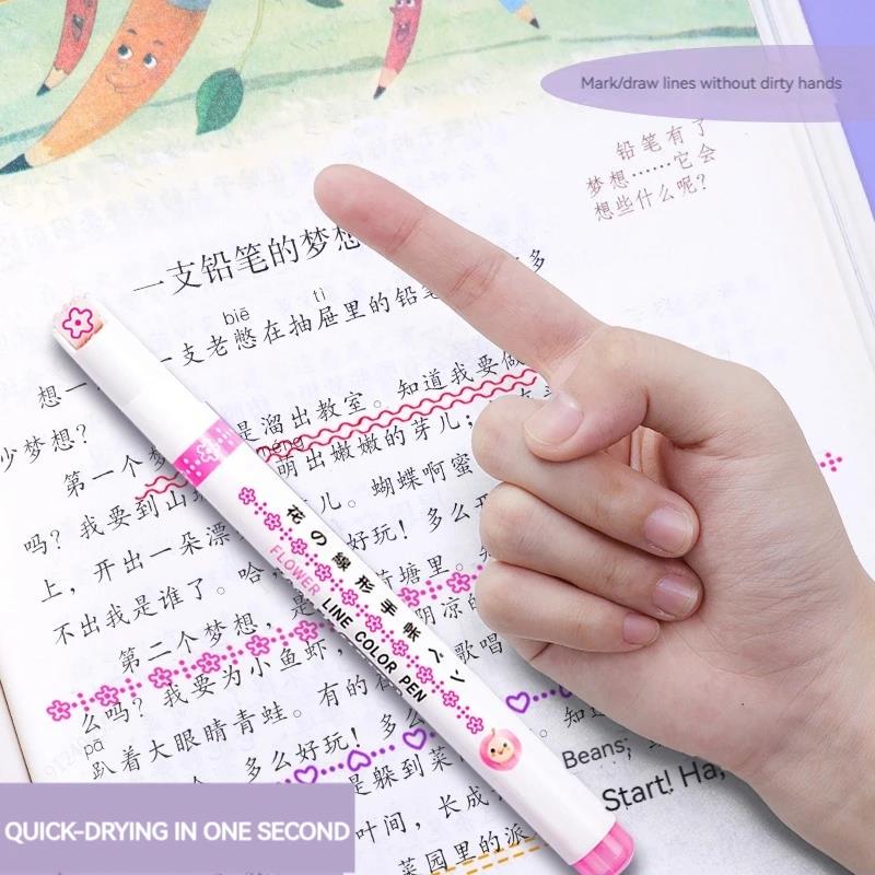 6Pcs/Set Cute Flower Line Shap - огляд і ціна Copic Marker Sketch