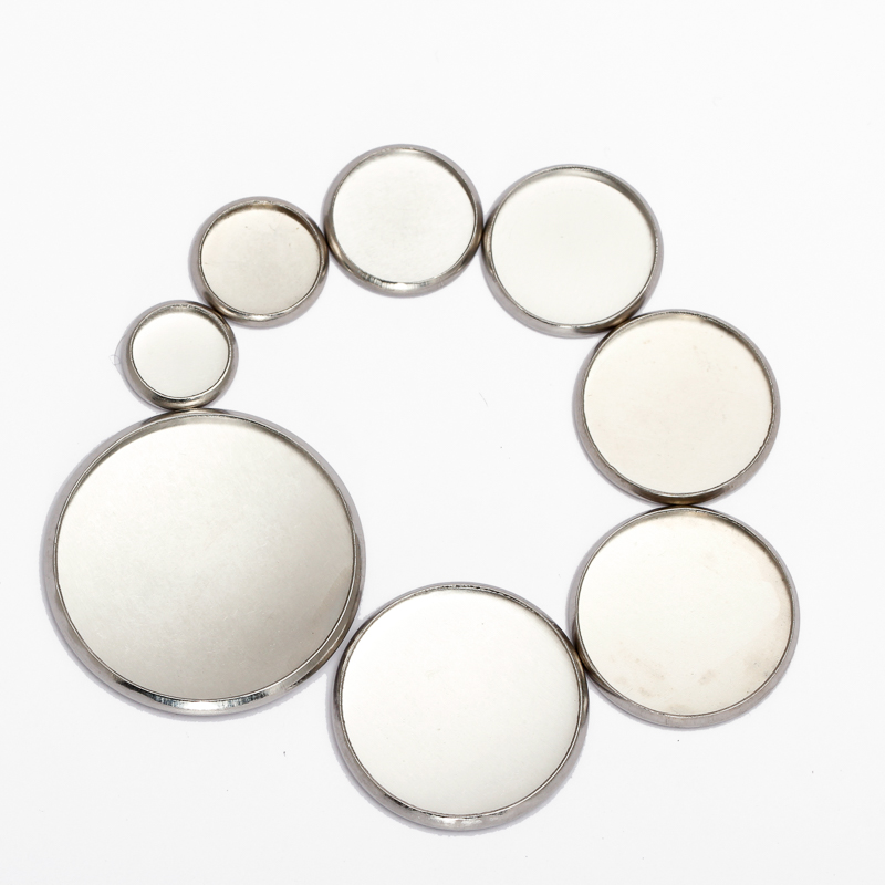 20pcs Stainless Steel Round Se - огляд і ціна Bezels Set Pendant