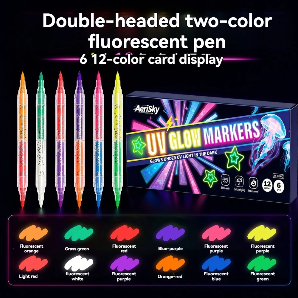 12 Colors Double-ended UV Neon - огляд і ціна Copic Marker Sketch