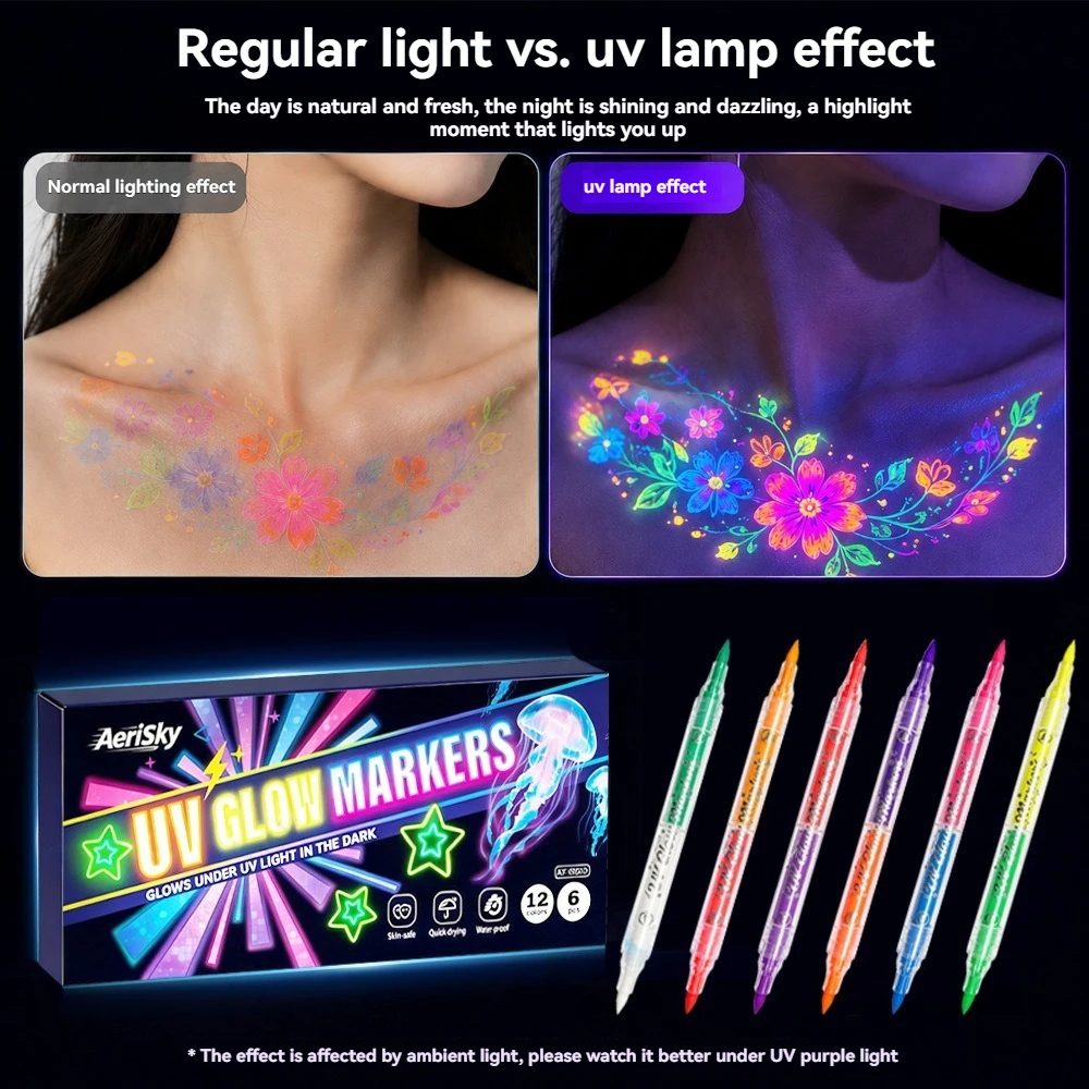 12 Colors Double-ended UV Neon - огляд і ціна Copic Marker Sketch