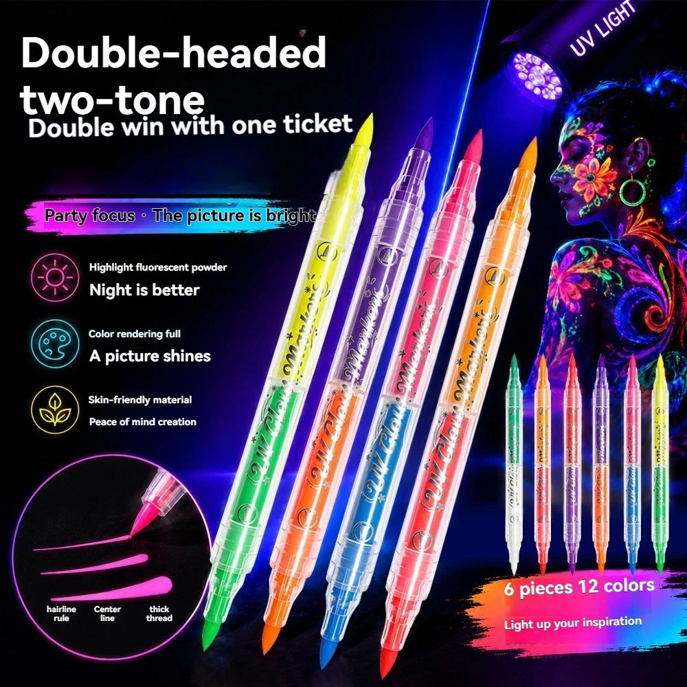 12 Colors Double-ended UV Neon - огляд і ціна Copic Marker Sketch