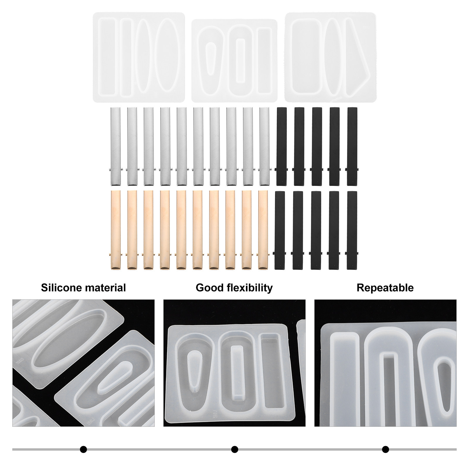 1Set Flexible Silicone Molds f - огляд і ціна Resin Crafts Diy