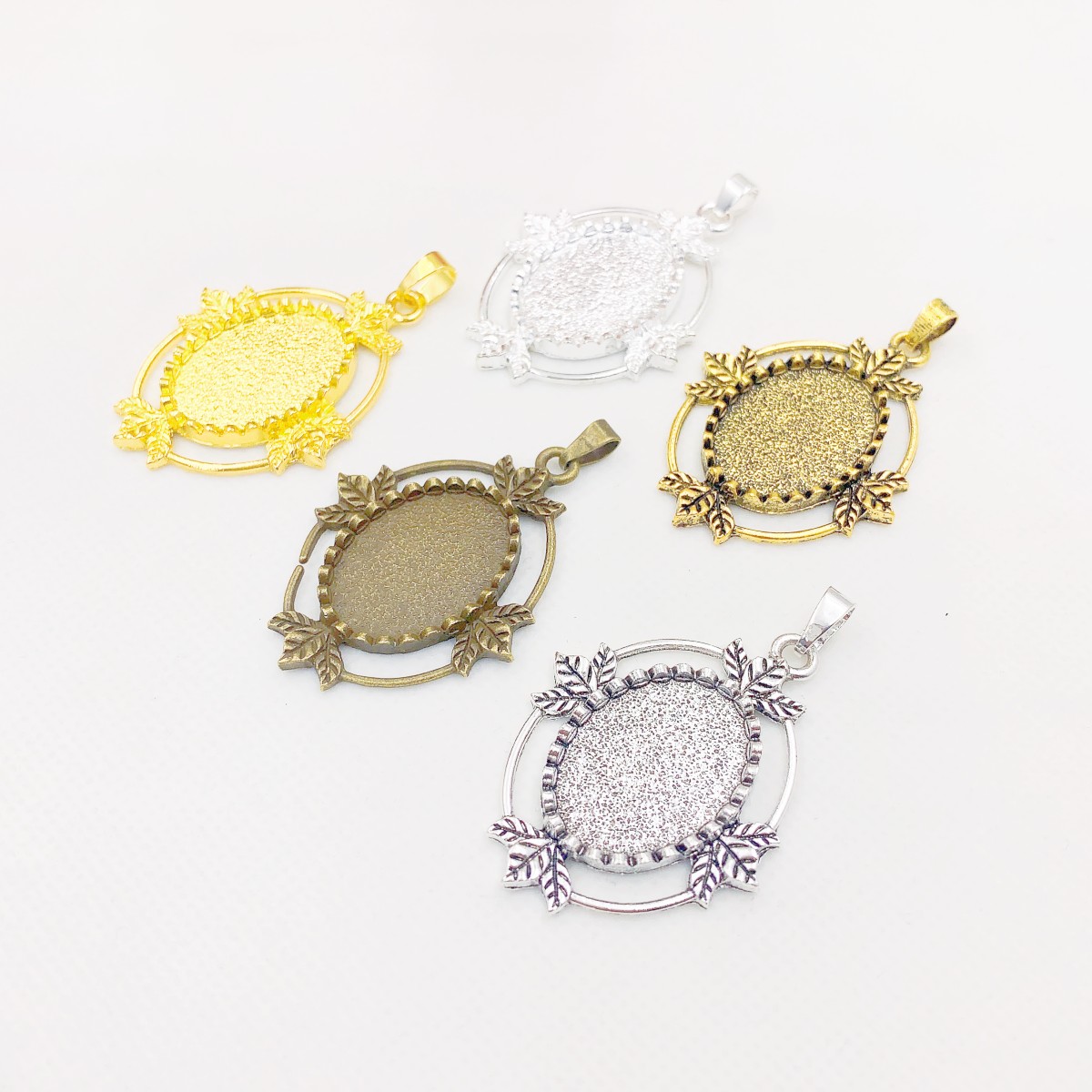 Onebeading Fit 18x25mm Oval Ca - огляд і ціна Bezels Set Pendant